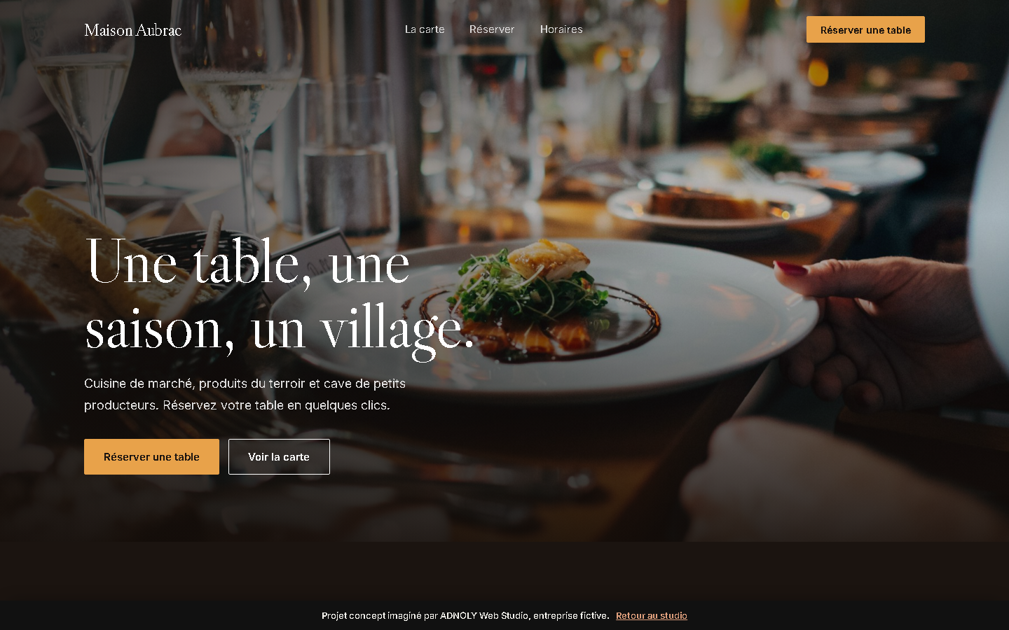 Site concept Maison Aubrac